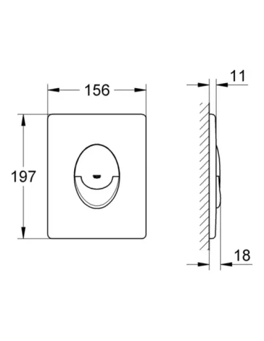 Кнопка спуску Grohe Skate Air 38505SH0 (білий) купити у Дніпрі та Києві - ціна від КТУ