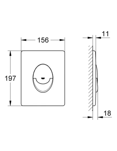 Кнопка спуску Grohe Skate Air 38505SH0 (білий) купити у Дніпрі та Києві - ціна від КТУ