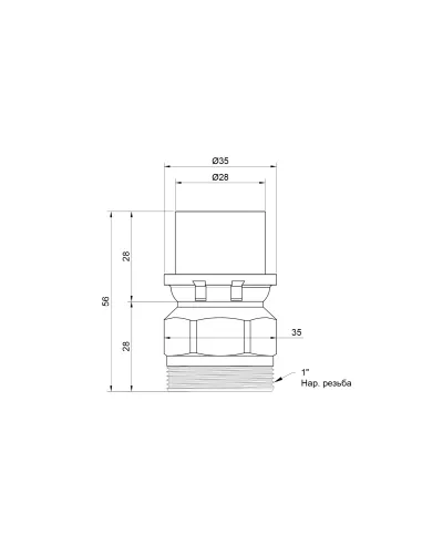 Перехідник-прес Icma НР 402 26х1 дюйм