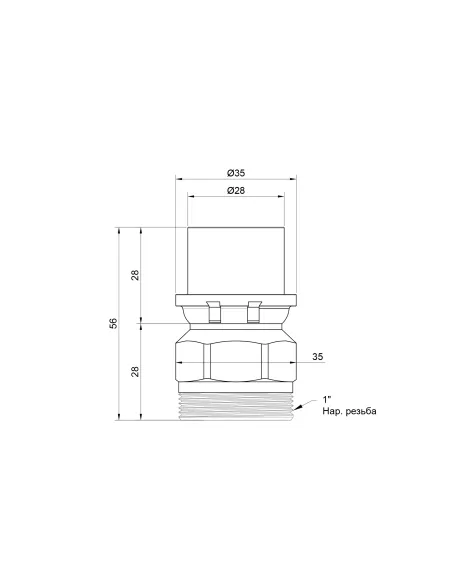 Перехідник-прес Icma НР 402 26х1 дюйм