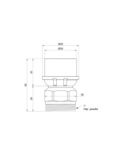 Переходник-пресс Icma НР 402 32х1 дюйм