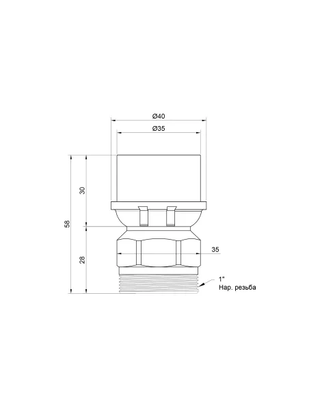 Перехідник-прес Icma НР 402 32х1 дюйм