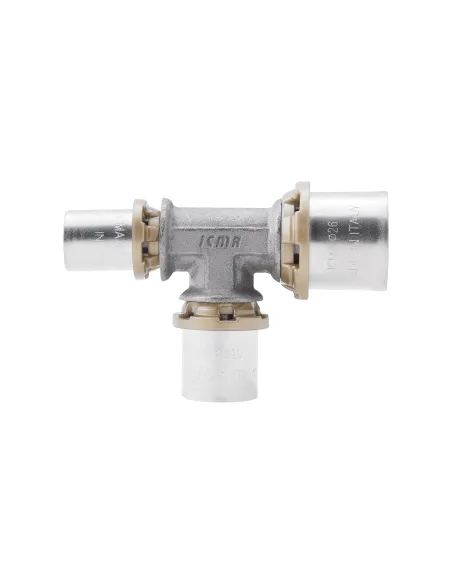 Трійник-прес Icma 406 16 х 20 х 26 мм, для металопластикових труб Трійник-прес Icma 406 16 х 20 х 26 мм, для металопластикових труб