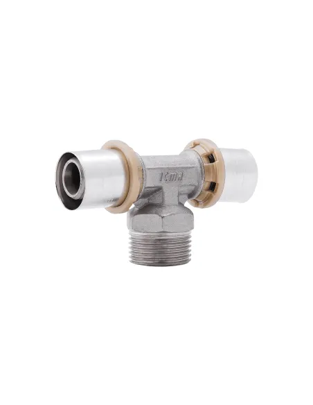 Трійник-прес Icma 407 20 х 3/4 х 20 мм, для металопластикових труб