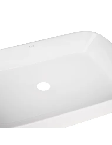 Накладная раковина Q-Тap Scorpio QT14112243WN White, 550х390х120 мм