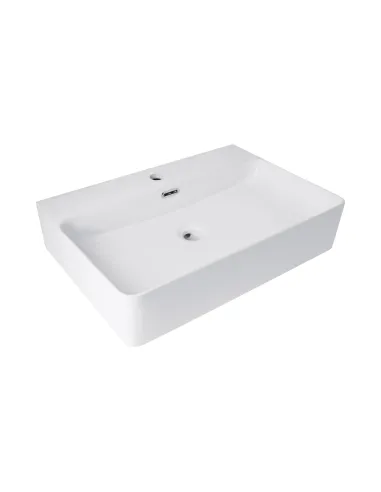 Керамическая раковина Q-Тap Nando LT QT12116146W White, 600х420х130 мм