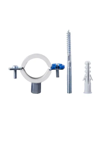 Хомут для трубы 32 - 36 мм Thermo Alliance Forte SF10025 в сборе с гайкой и дюбелем