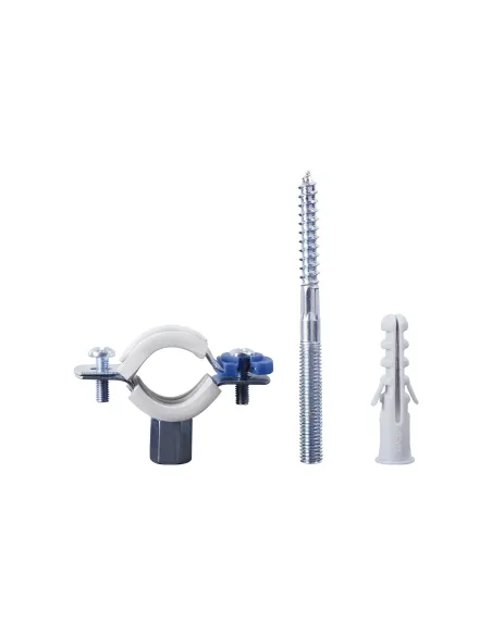 Хомут для трубы 20 - 25 мм Thermo Alliance Forte SF10015 в сборе с гайкой и дюбелем