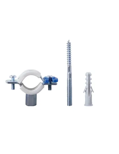 Хомут для трубы 26 - 30 мм Thermo Alliance Forte SF10020 в сборе с гайкой и дюбелем