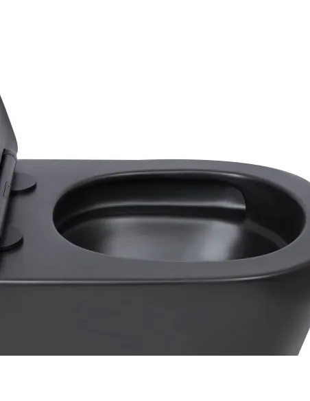 Унітаз Q-Tap Scorpio Ultra Quiet QT14332380AMB Matt Black, 520х365х365 мм, безободковий, підвісний