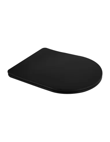 Унитаз Q-Tap Scorpio Ultra Quiet QT14332380AMB Matt Black, 520х365х365 мм, безободковый, подвесной