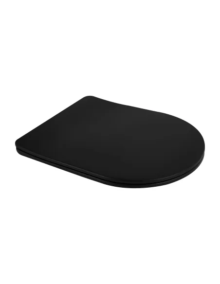 Унітаз Q-Tap Scorpio Ultra Quiet QT14332380AMB Matt Black, 520х365х365 мм, безободковий, підвісний