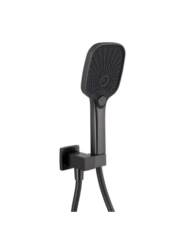 Душевая система Q-Тap Gemini QTGEM114GMB45704 Gunmetal Black PVD, скрытого монтажа