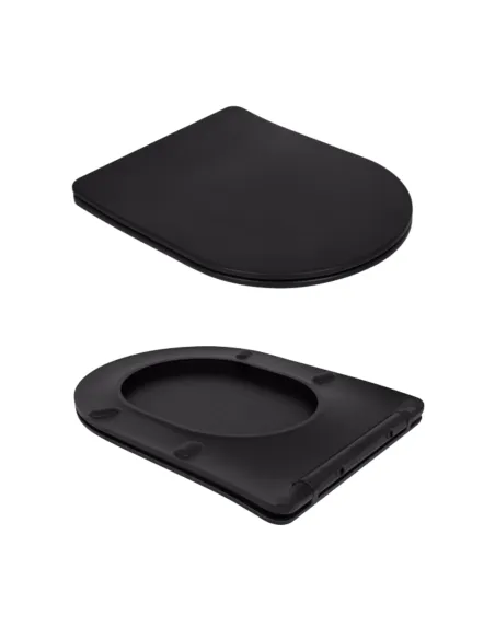 Унітаз компакт-диск Q-Tap Scorpio Ultra Quiet QT14226088AMB Matt Black, безободковий, сидіння Soft-close