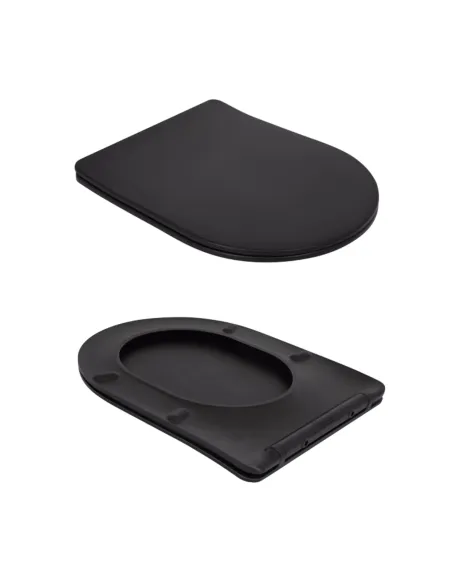 Унитаз компакт Q-Тap Robin Ultra Quiet QT13226083AMB Matt Black, безободковый, сиденье Soft-close Унитаз компакт Q-Тap Robin Ultra Quiet QT13226083AMB Matt Black, безободковый, сиденье Soft-close