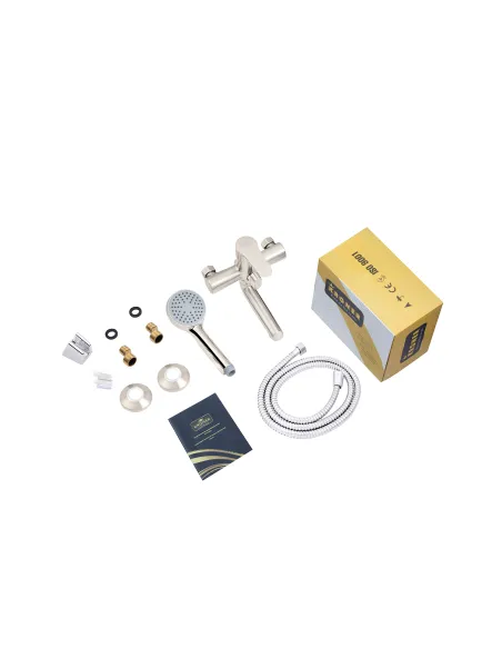 Змішувач для ванни Kroner KRM Elbe - N060 з душовим набором. Змішувач для ванни Kroner KRM Elbe - N060 з душовим набором.