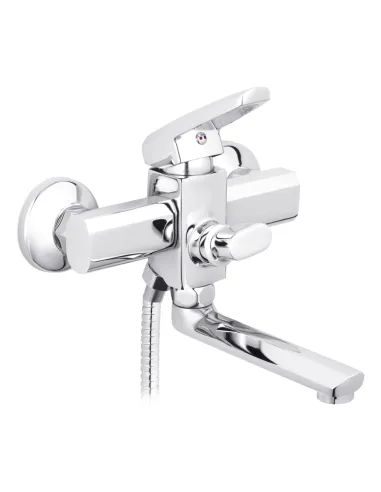 Змішувач для ванни Kroner KRM Kante — C060 з душовим набором.