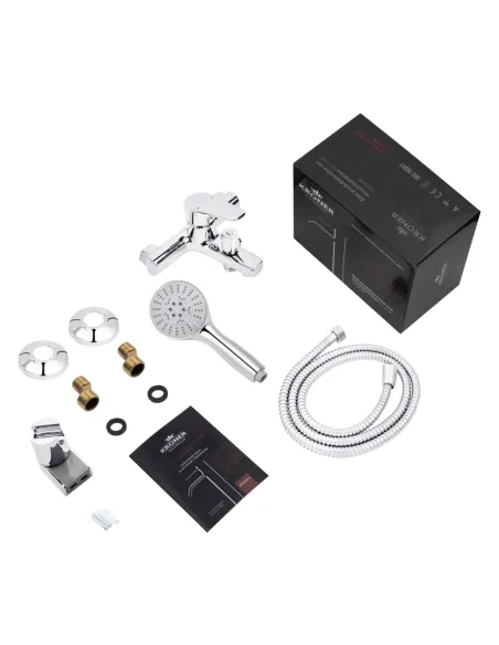 Змішувач для ванни Kroner KRP Brocken - C060, з душовим набором Змішувач для ванни Kroner KRP Brocken - C060, з душовим набором