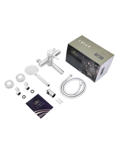 Змішувач для ванни Kroner KRP Edelstahl Klassisch - ESG060, з душовим набором