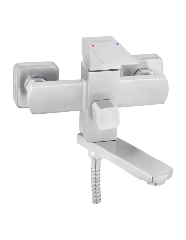 Змішувач для ванни Kroner KRP Edelstahl Kubus - ESG060 з душовим набором.