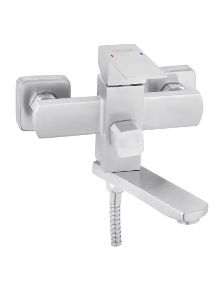 Змішувач для ванни Kroner KRP Edelstahl Kubus - ESG060 з душовим набором. Змішувач для ванни Kroner KRP Edelstahl Kubus - ESG060 з душовим набором.