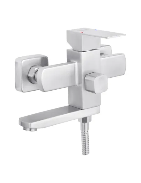 Змішувач для ванни Kroner KRP Edelstahl Kubus - ESG060 з душовим набором. Змішувач для ванни Kroner KRP Edelstahl Kubus - ESG060 з душовим набором.