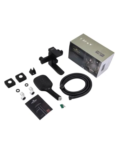 Смеситель для ванны Kroner KRP Edelstahl Kubus — SCH060, с душевым набором