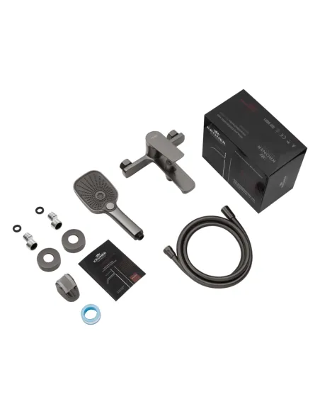 Змішувач для ванни Kroner KRP Makon — GRP060 з душовим набором. Змішувач для ванни Kroner KRP Makon — GRP060 з душовим набором.