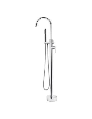 Змішувач для ванни Kroner KRP Edelstahl Klassisch - ESG077, підлоговий, з душовим набором