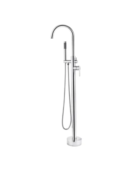 Змішувач для ванни Kroner KRP Edelstahl Klassisch - ESG077, підлоговий, з душовим набором Змішувач для ванни Kroner KRP Edelstahl Klassisch - ESG077, підлоговий, з душовим набором