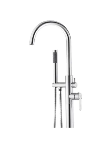 Змішувач для ванни Kroner KRP Edelstahl Klassisch - ESG077, підлоговий, з душовим набором