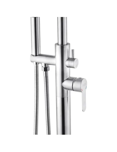 Змішувач для ванни Kroner KRP Edelstahl Klassisch - ESG077, підлоговий, з душовим набором