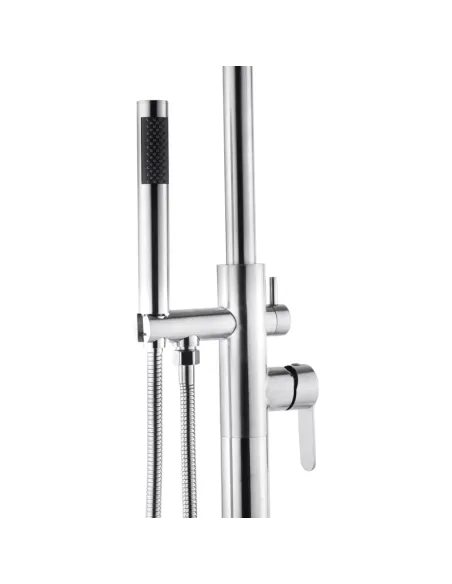 Змішувач для ванни Kroner KRP Edelstahl Klassisch - ESG077, підлоговий, з душовим набором Змішувач для ванни Kroner KRP Edelstahl Klassisch - ESG077, підлоговий, з душовим набором