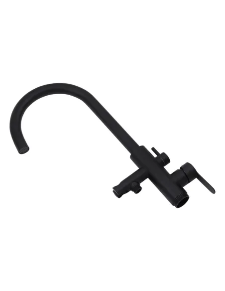 Змішувач для ванни Kroner KRP Edelstahl Klassisch — SCH077, підлоговий, з душовим набором Змішувач для ванни Kroner KRP Edelstahl Klassisch — SCH077, підлоговий, з душовим набором