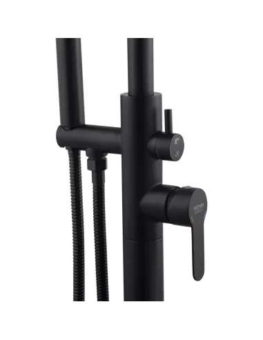 Змішувач для ванни Kroner KRP Edelstahl Klassisch — SCH077, підлоговий, з душовим набором