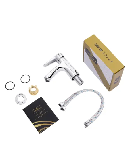 Змішувач для умивальника Kroner KRM Elbe - C010, одноважільний Змішувач для умивальника Kroner KRM Elbe - C010, одноважільний