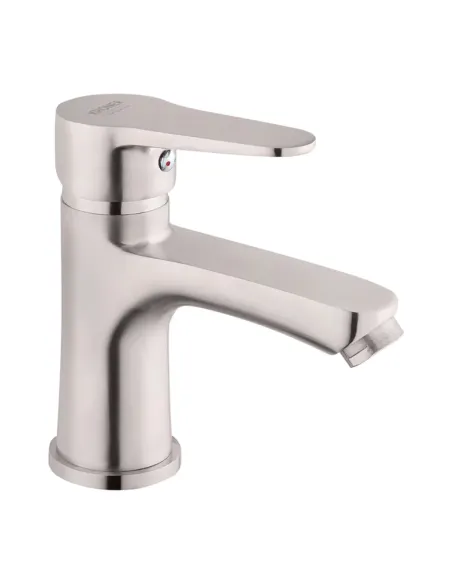 Змішувач для умивальника Kroner KRM Elbe - N010, нікель, одноважільний