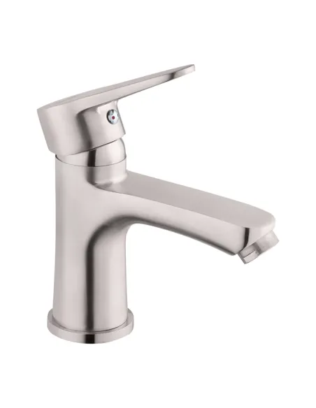 Змішувач для умивальника Kroner KRM Elbe - N010, нікель, одноважільний