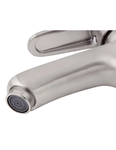 Смеситель для умывальника Kroner KRM Elbe - N010, никель, однорычажный