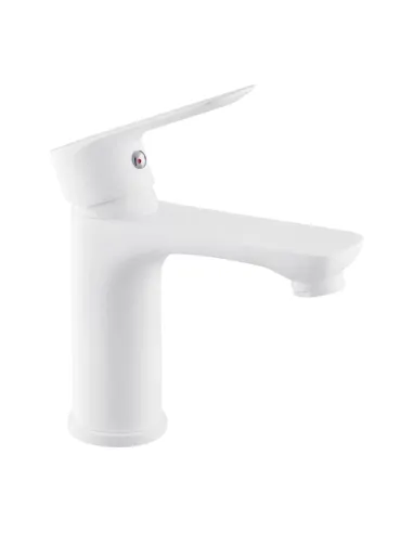 Смеситель для умывальника Kroner KRM Fulda - W010, белый, однорычажный
