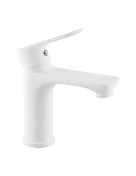 Змішувач для умивальника Kroner KRM Fulda - W010, білий, одноважільний