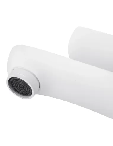 Смеситель для умывальника Kroner KRM Fulda - W010, белый, однорычажный