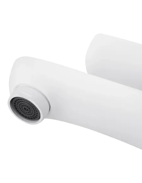 Змішувач для умивальника Kroner KRM Fulda - W010, білий, одноважільний