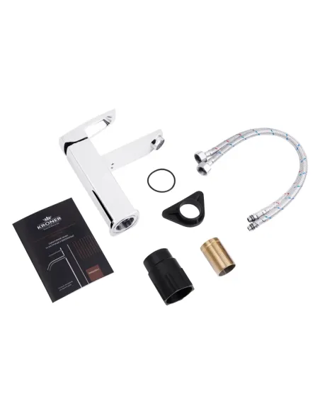 Смеситель для умывальника Kroner KRM Kante — C010, однорычажный Смеситель для умывальника Kroner KRM Kante — C010, однорычажный