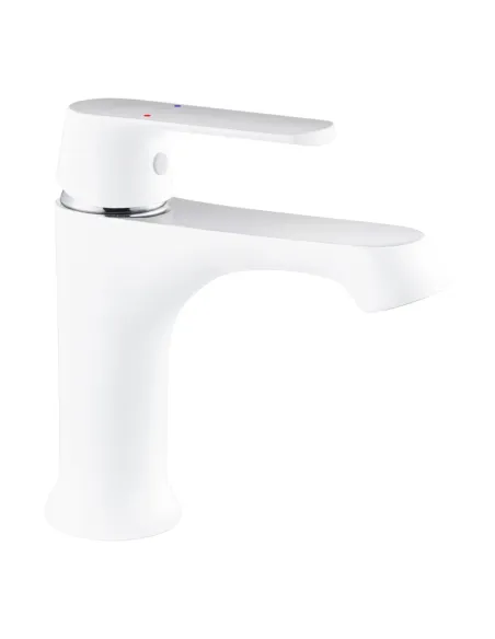 Змішувач для умивальника Kroner KRP Armada - W010, білий, одноважільний