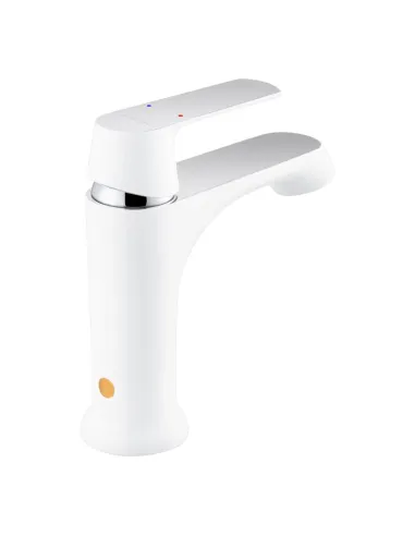 Змішувач для умивальника Kroner KRP Armada - W010, білий, одноважільний