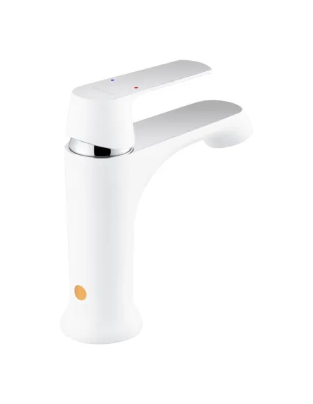 Змішувач для умивальника Kroner KRP Armada - W010, білий, одноважільний