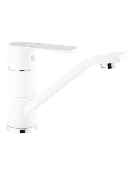 Змішувач для умивальника Kroner KRP Armada - W011, білий, одноважільний