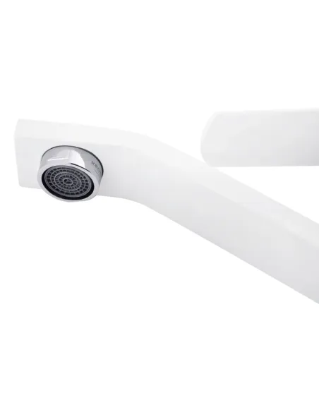 Смеситель для умывальника Kroner KRP Armada — W011, белый, однорычажный