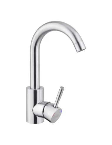 Смеситель для умывальника Kroner KRP Edelstahl Klassisch — ESG011, никель, однорычажный